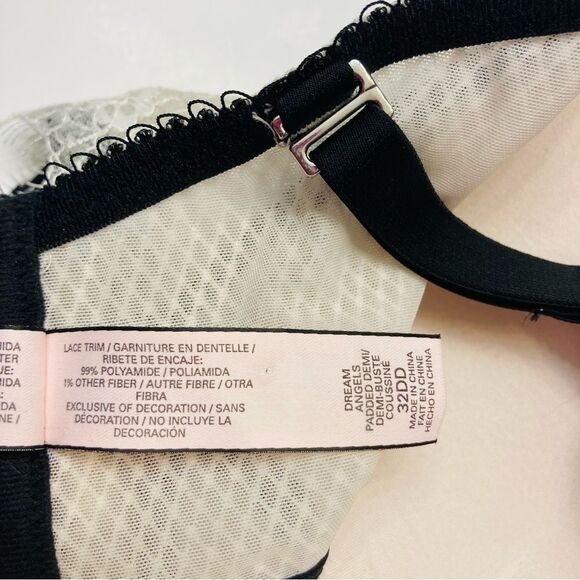 Victoria's Secret Dream Angels High Neck Long Line Padded Demi Bra Size 32DD - Picture 11 of 12